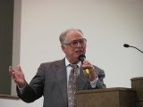 Dad singing at Rock Island Church